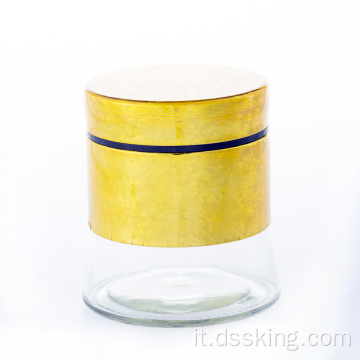 Gold Ice Spice Jar Jar Jar Bottle in vetro Bottiglia da 800 ml di plastica grande set di barattoli da cucina a casa